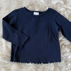 Navy Long Sleeve Kids Tee